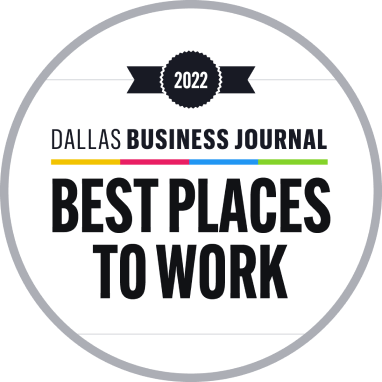 Rated Dallas Business Journal's Best Place to Work