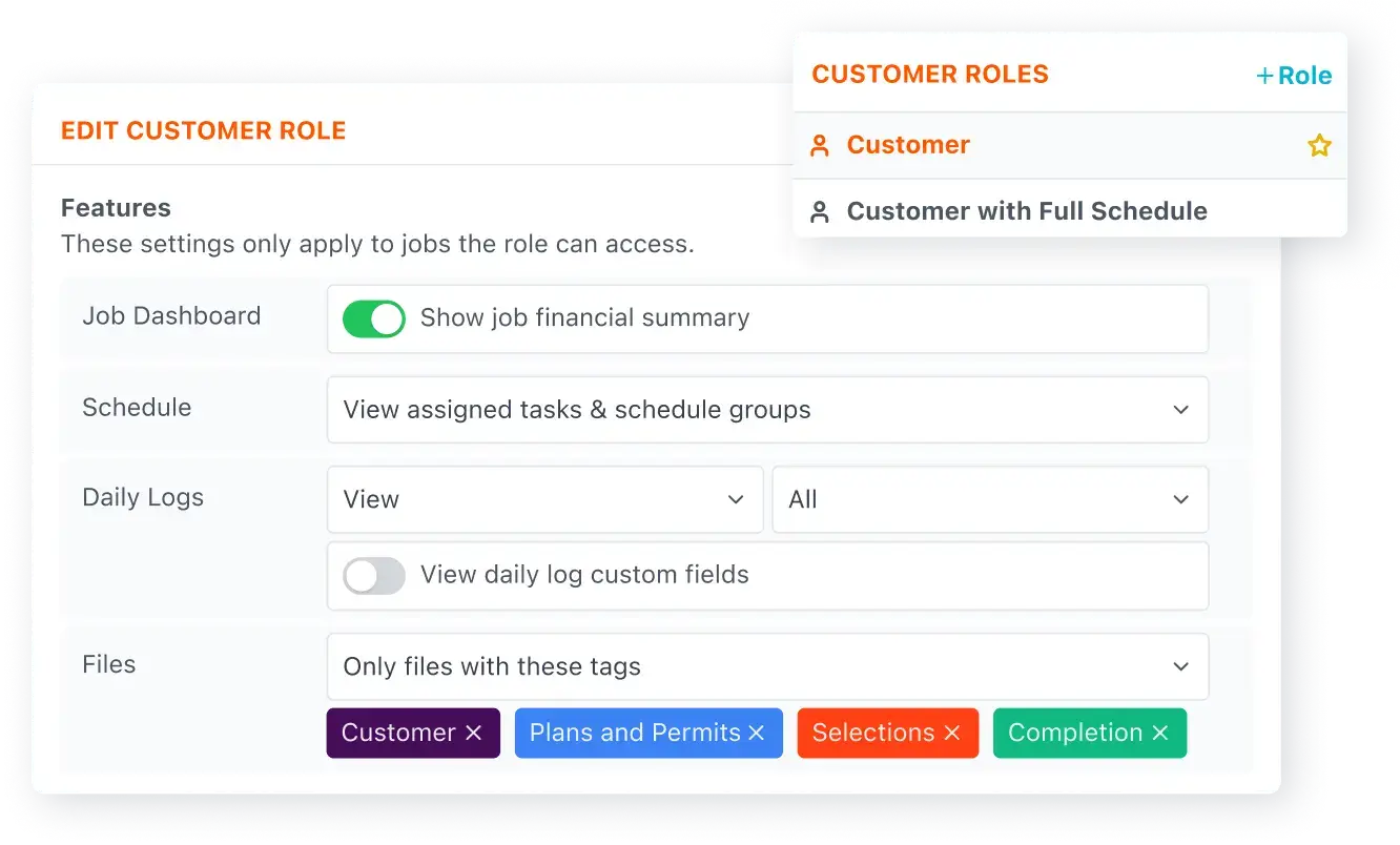 JobTread Customer Portal - Customize Portal Features